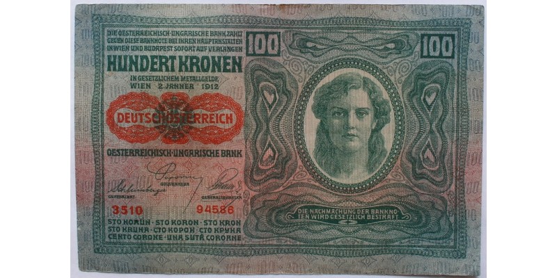 Ausztria 100 korona 1912